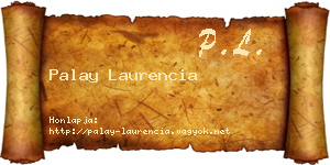 Palay Laurencia névjegykártya
